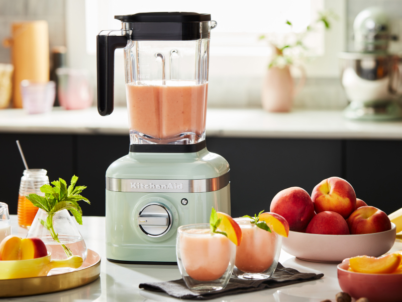 KitchenAid® blender with frozen peach cocktails