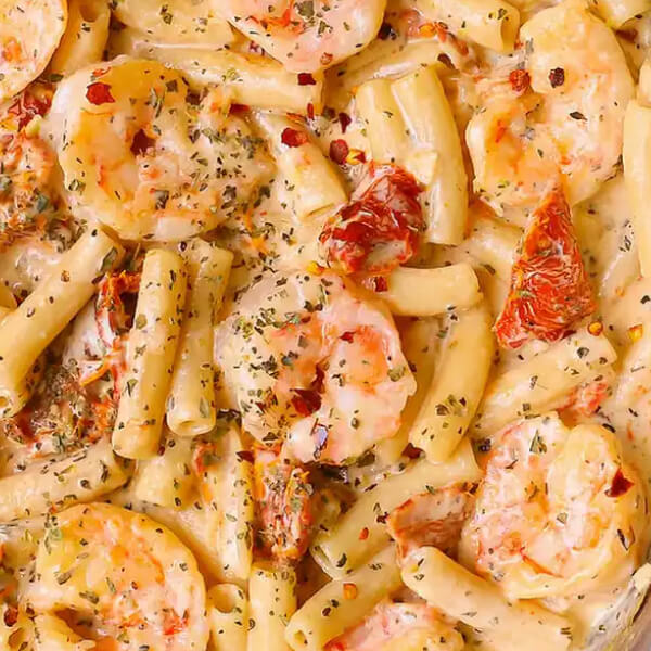 Pasta with mozzarella