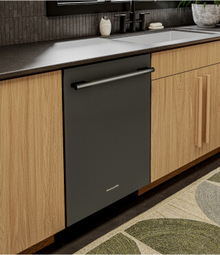 A KitchenAid® dishwasher in a kitchen
