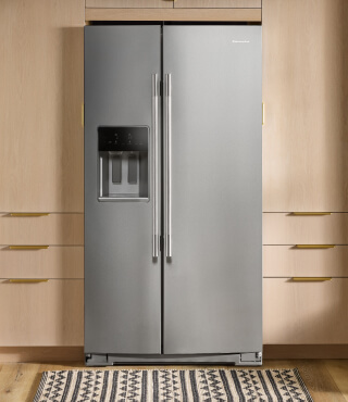 A KitchenAid® side-by-side refrigerator