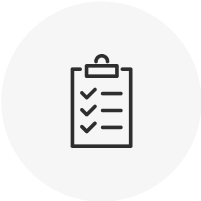 An icon of a checklist.