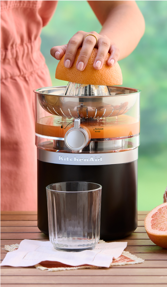 A KitchenAid citrus juicer.
