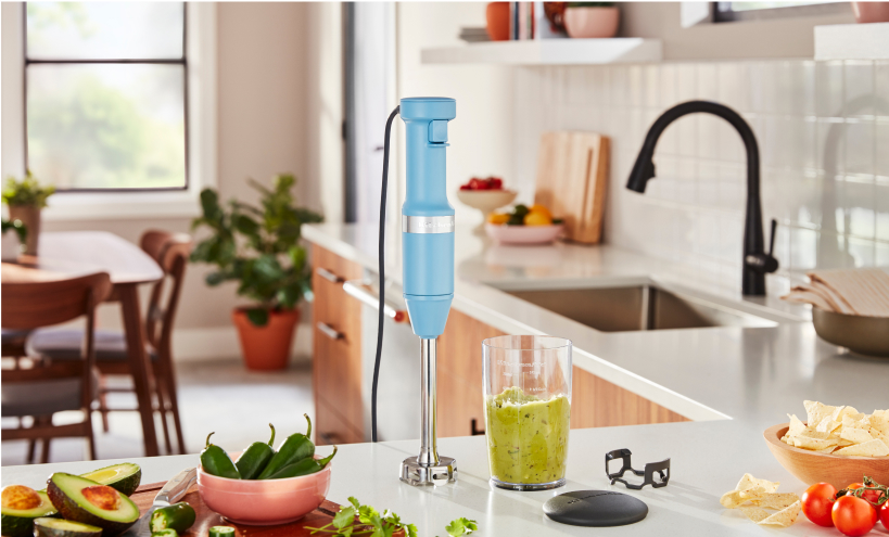 A KitchenAid Hand Blender.