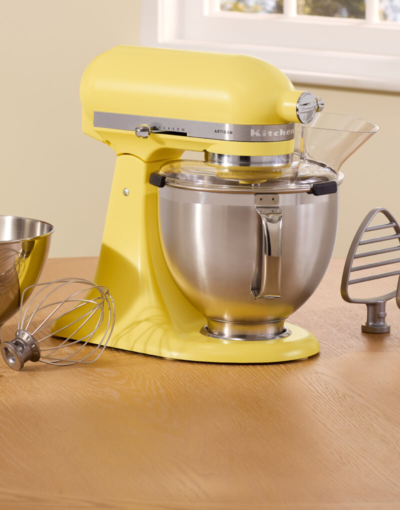 A KitchenAid® Stand Mixer in Butter.