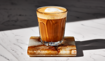 Cortado in a short glass