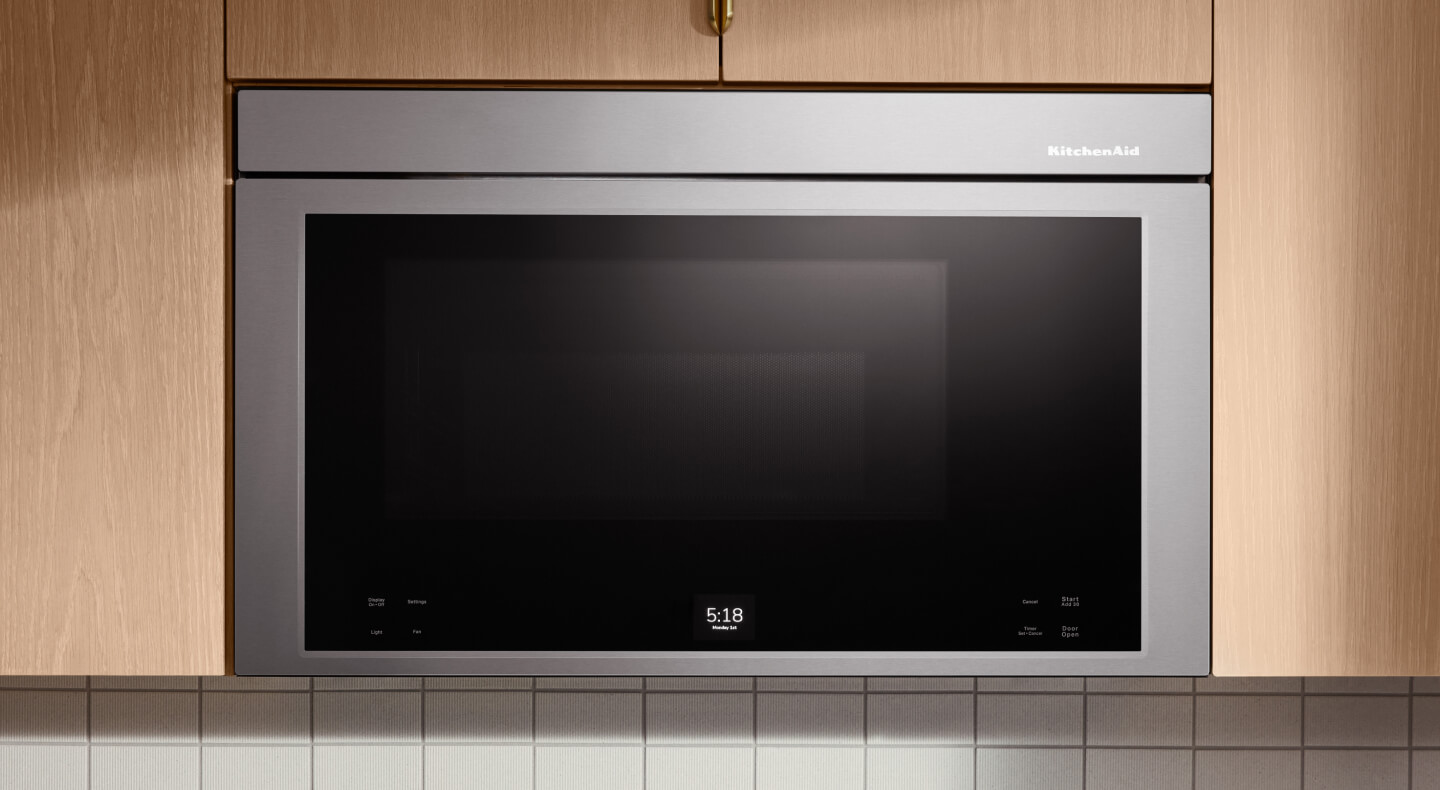 KitchenAid® Multi-Function Over-the-Range Oven in a modern kitchen