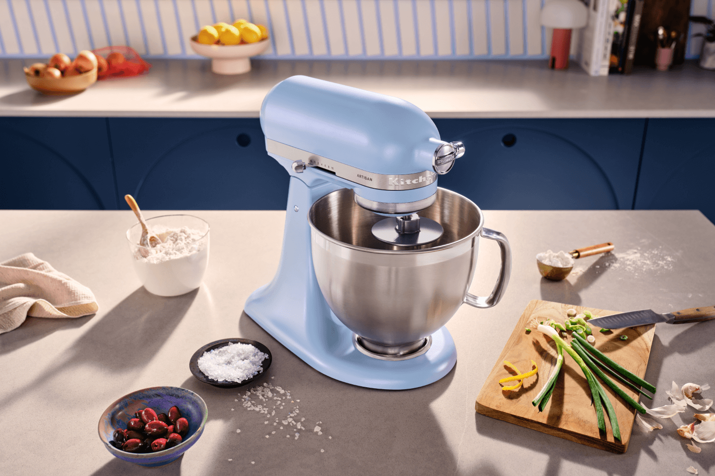 KitchenAid® stand mixer in Blue Salt