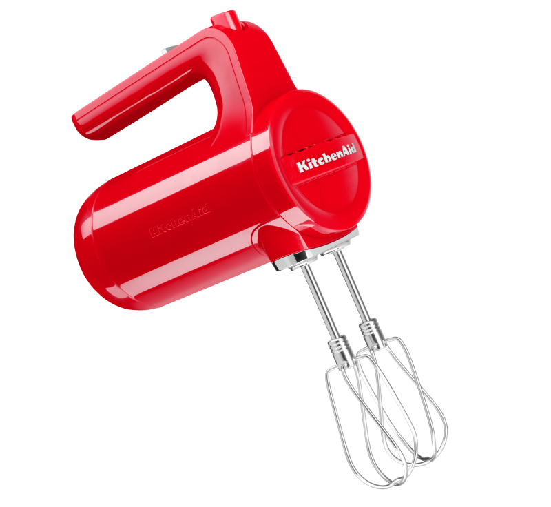 Red KitchenAid® cordless hand mixer