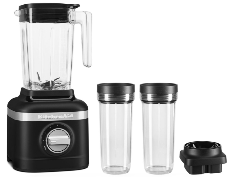 Black KitchenAid® 3 Speed Ice Crushing Blender with 2 Personal Blender Jars