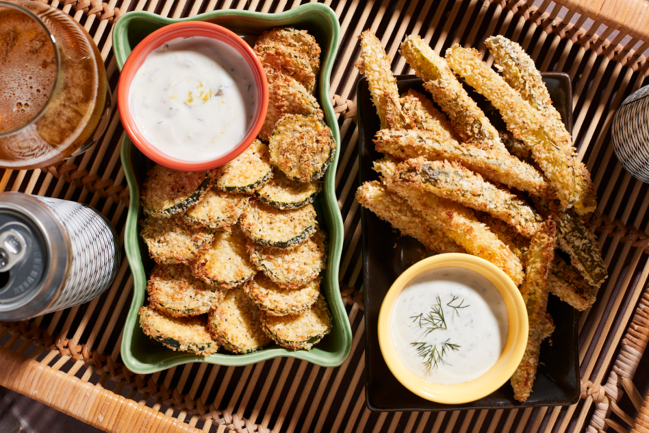 Air fried zucchini chips and sticks Air fried zucchini chips and sticks