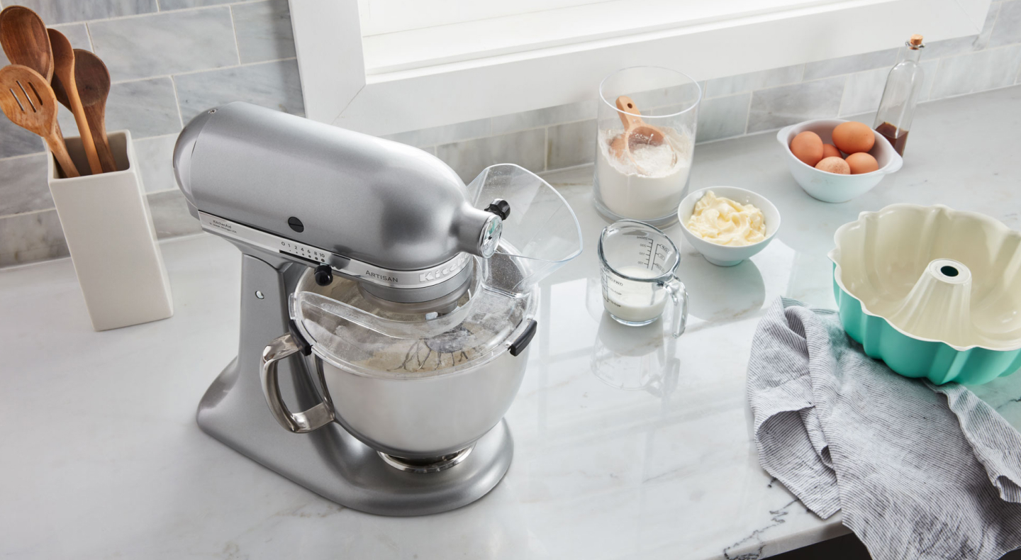 Silver KitchenAid® stand mixer Silver KitchenAid® stand mixer