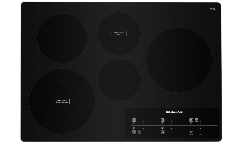 A 30" electric cooktop from KitchenAid brand