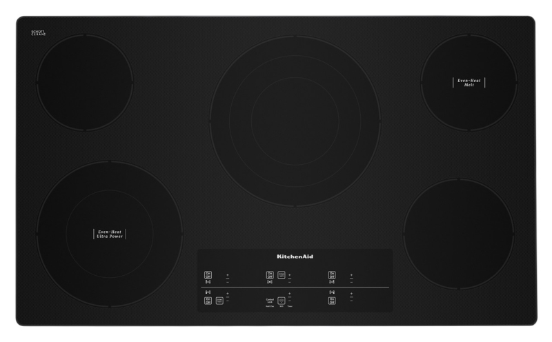 KitchenAid® 36" Electric Cooktop with 5 Elements and Touch-Activated Controls