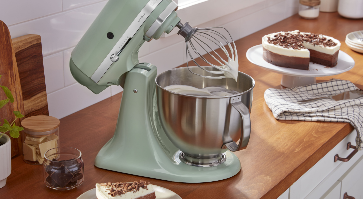 Green KitchenAid® stand mixer