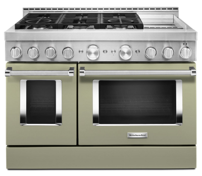 Kitchenaid® 48'' Smart Commercial-style Gas Range With Griddle
