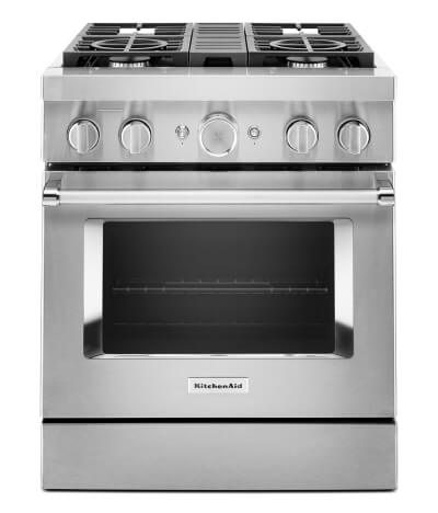 KitchenAid® 30-inch Smart Commercial-Style Dual Fuel Range with 4 Burners