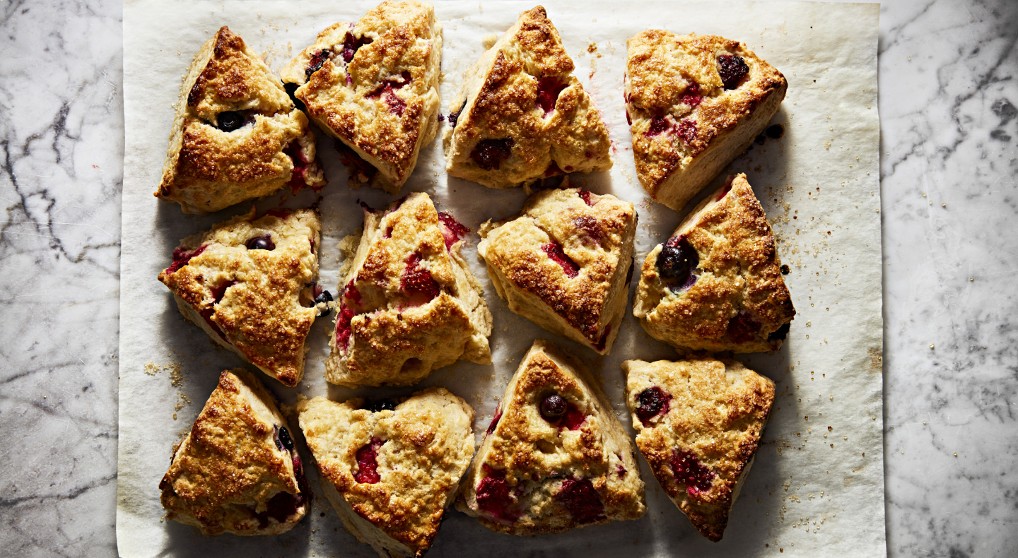 Mini fruit-filled pastries. Mini fruit-filled pastries.