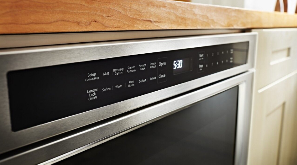 Stainless steel built-in microwave control panel Stainless steel built-in microwave control panel