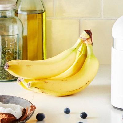 Bananas on countertop