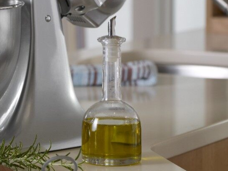 Cooking oil on a counter