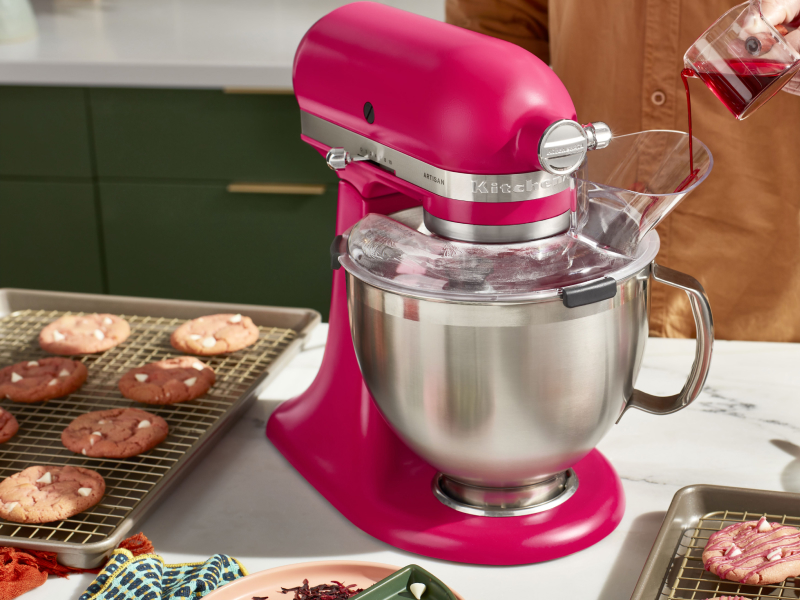 KitchenAid® 2023 Color of the Year stand mixer with pouring shield