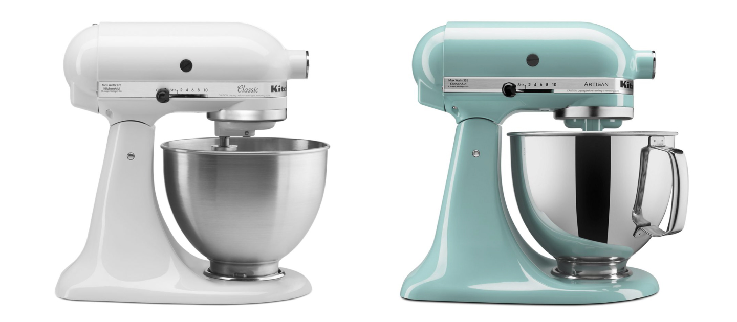 KitchenAid® Classic™ stand mixer and KitchenAid® Artisan® Series stand mixer KitchenAid® Classic™ stand mixer and KitchenAid® Artisan® Series stand mixer