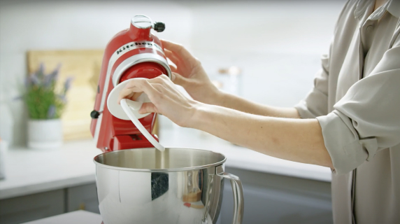 A KitchenAid® Dough Hook Accessory.