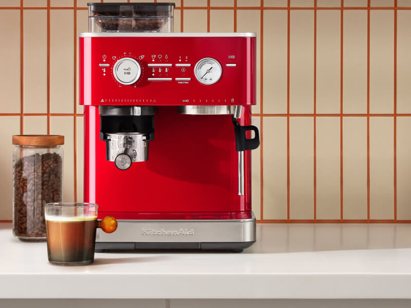 Red KitchenAid® Semi-Automatic Espresso Machine