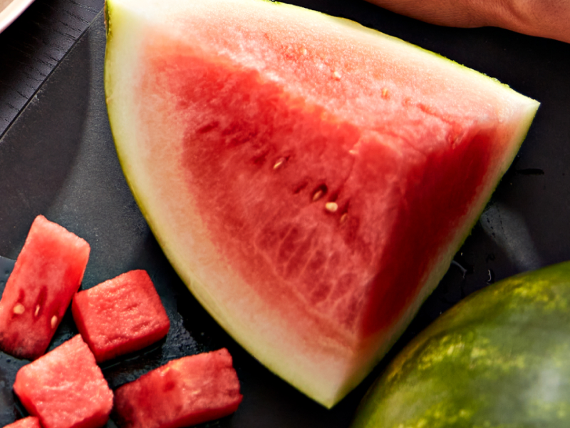Cut watermelon