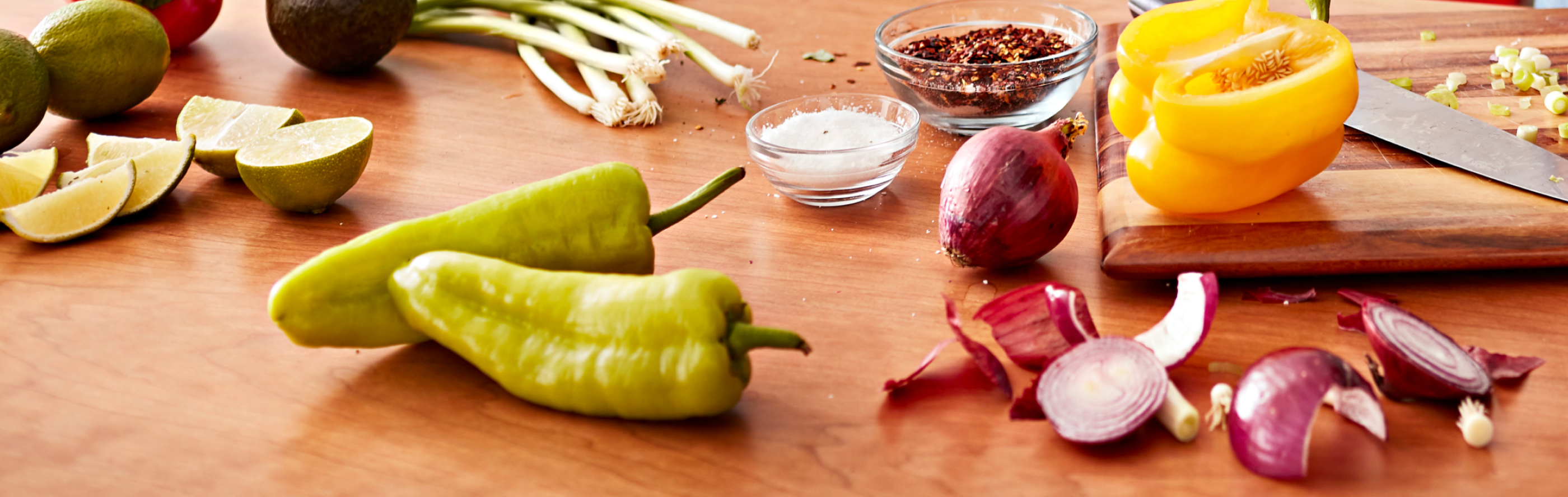 Product cut on a countertop