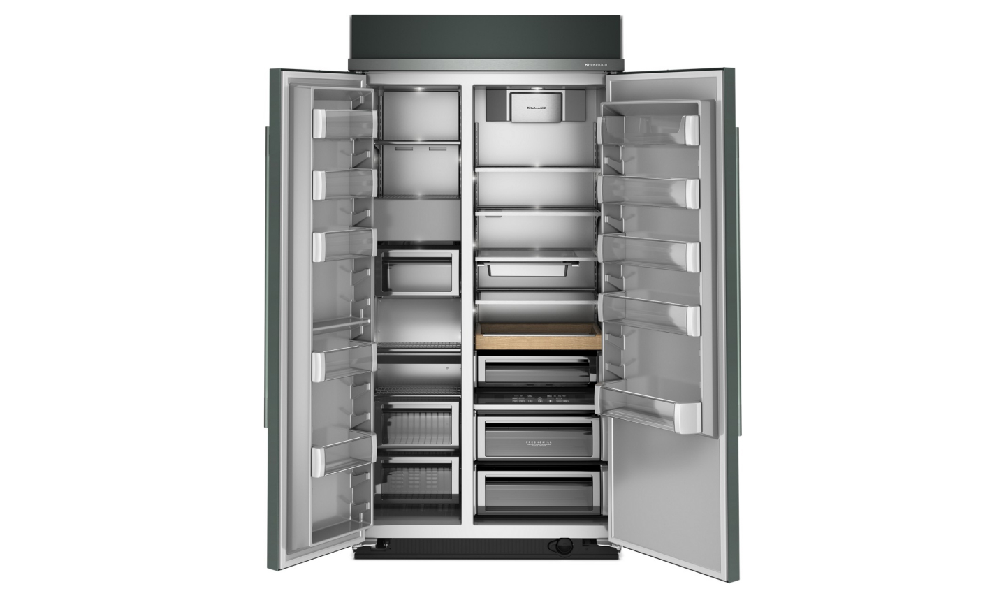 Open side-by-side refrigerator