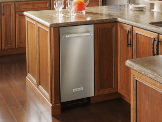 KitchenAid® ice maker built into undercounter cabinets