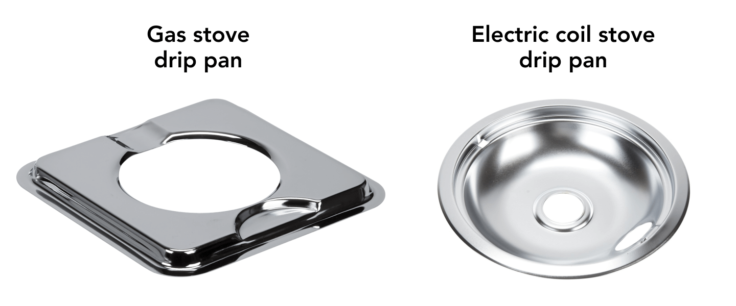 Gas and electric coil stove drip pans