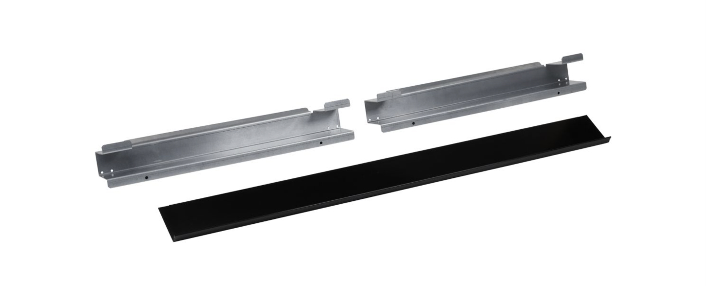 Two spacer bars and a bottom vent for a built-in microwave  Two spacer bars and a bottom vent for a built-in microwave