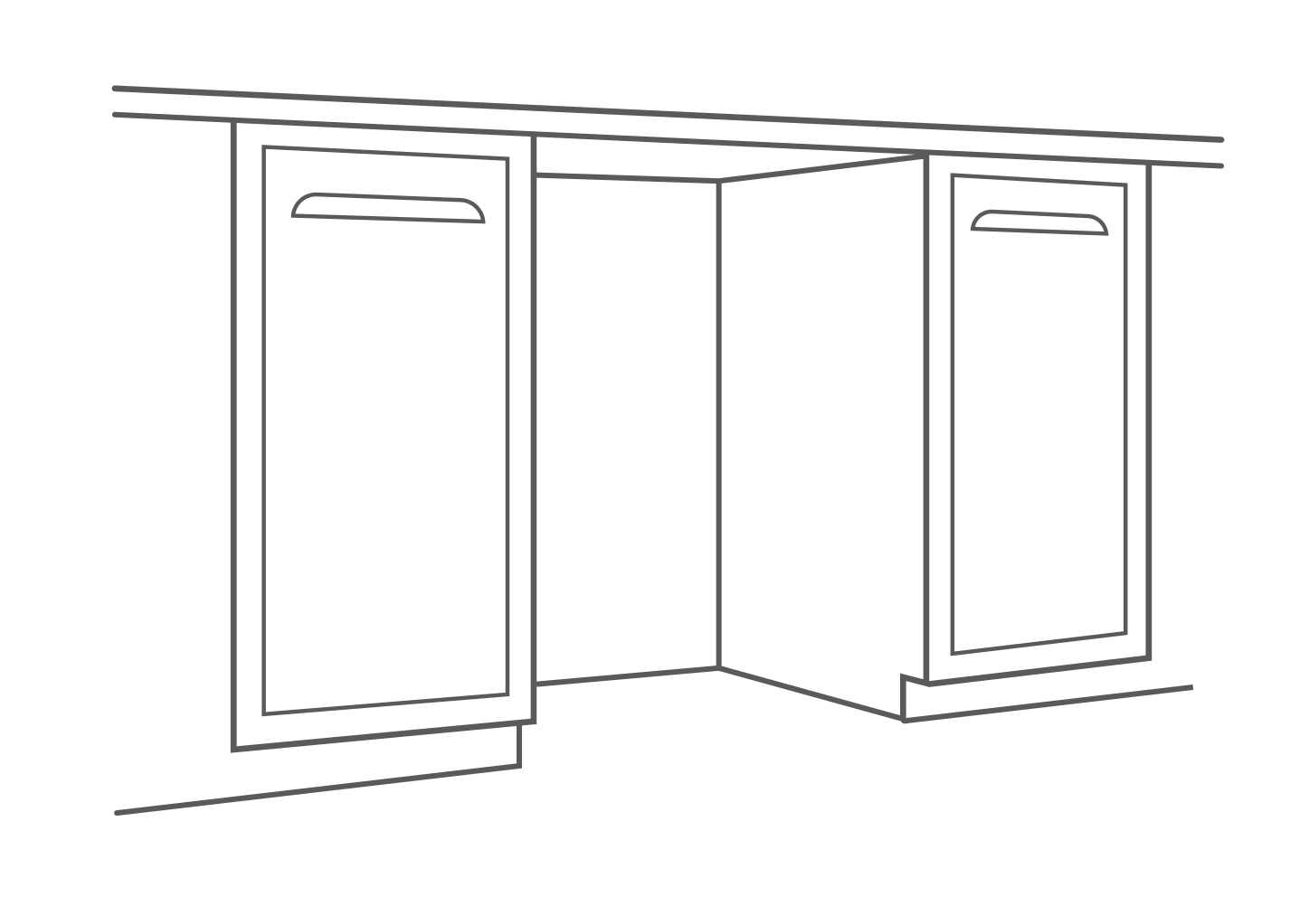 Kitchen cabinet opening infographic Kitchen cabinet opening infographic