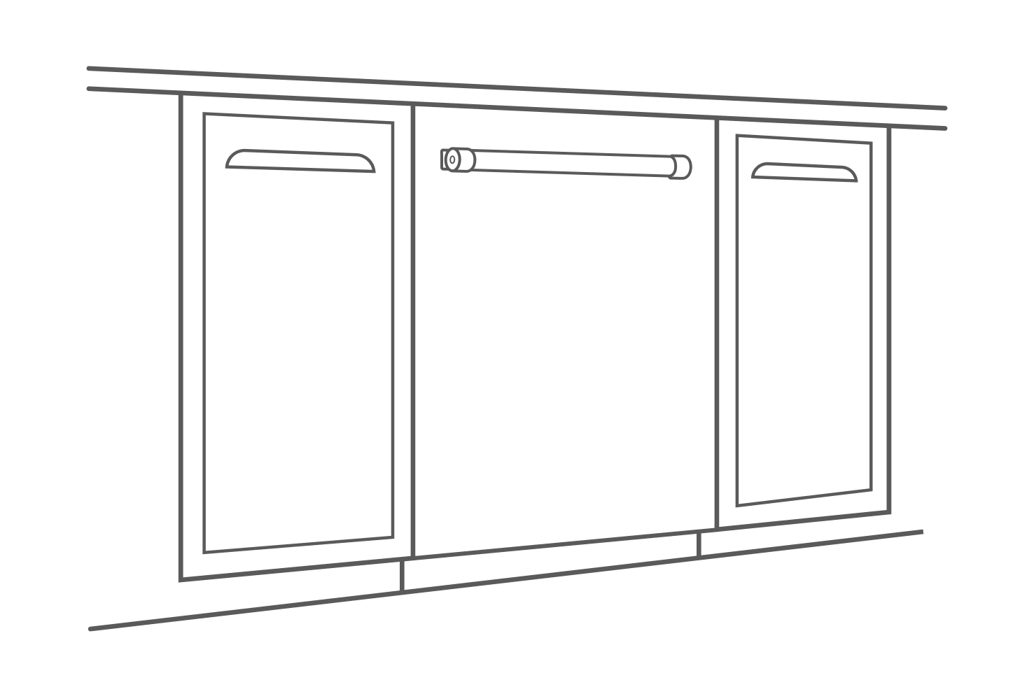 Installed dishwasher infographic Installed dishwasher infographic
