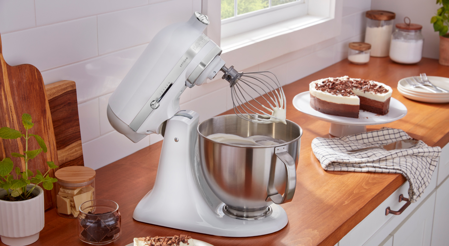 White KitchenAid® stand mixer White KitchenAid® stand mixer