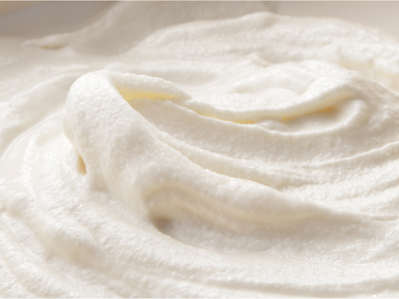 Whipped, creamy substance Whipped, creamy substance