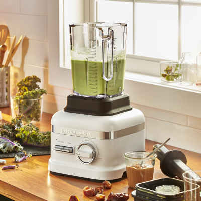 Blended chimichurri inside a KitchenAid® blender