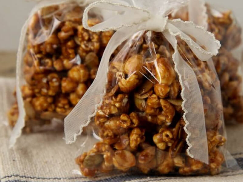 Caramel corn in a bag Caramel corn in a bag