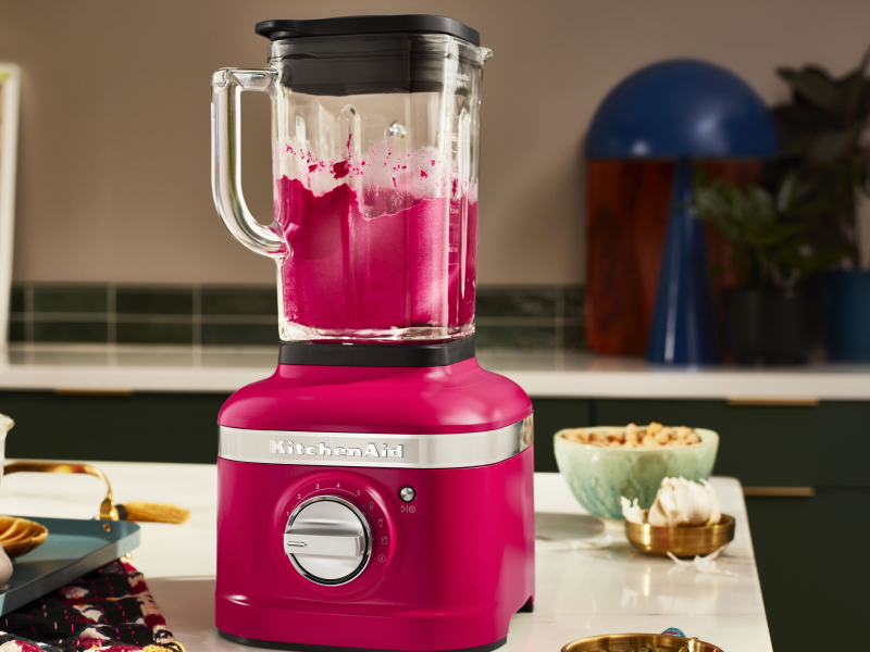 Hibiscus KitchenAid® blender next to various ingredients Hibiscus KitchenAid® blender next to various ingredients
