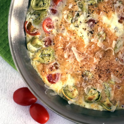 A cheesy frittata