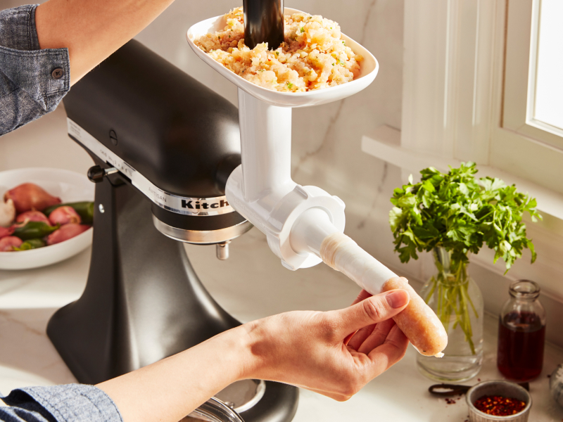 KitchenAid® stand mixer with Sausage Stuffer Attachment KitchenAid® stand mixer with Sausage Stuffer Attachment