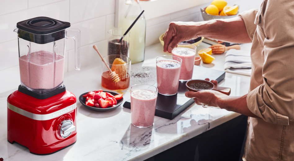 KitchenAid® blender with berry smoothie  KitchenAid® blender with berry smoothie