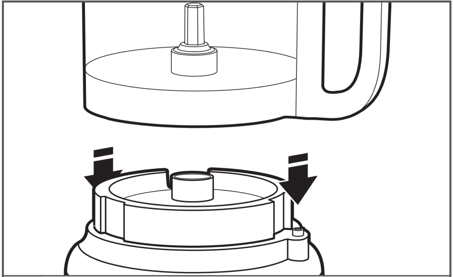 Attaching work bowl Attaching work bowl