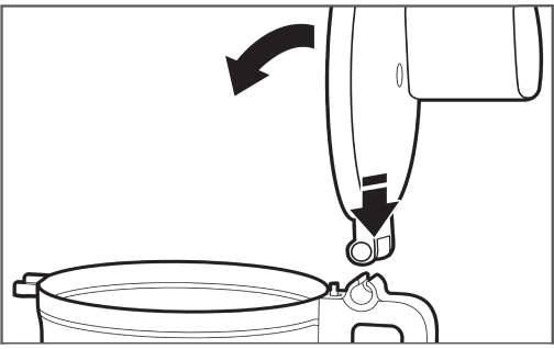 Attaching work bowl cover Attaching work bowl cover