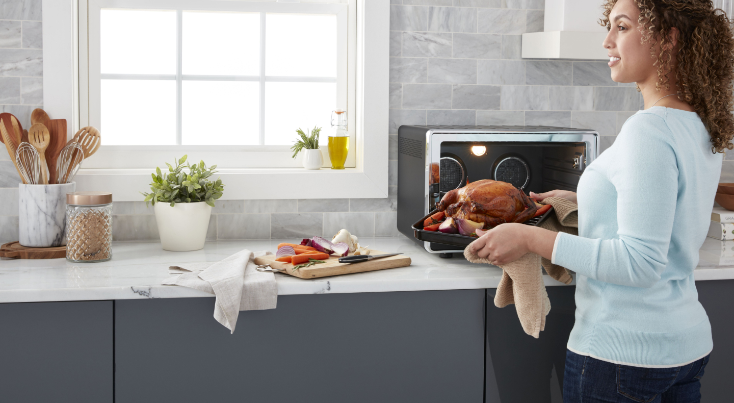 A fully cooked roast chicken ready to serve A fully cooked roast chicken ready to serve