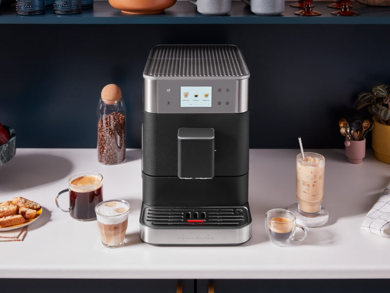 Black KitchenAid® fully automatic espresso machine Black KitchenAid® fully automatic espresso machine