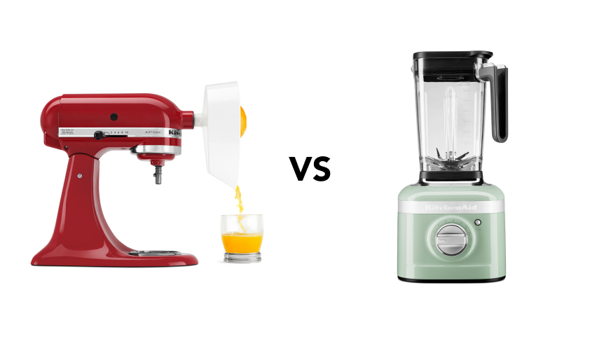 Image with stand mixer with citrus attachment vs blender Image with stand mixer with citrus attachment vs blender