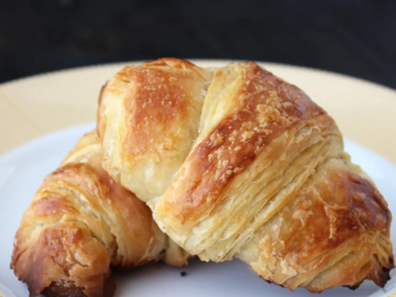 Croissants on a plate